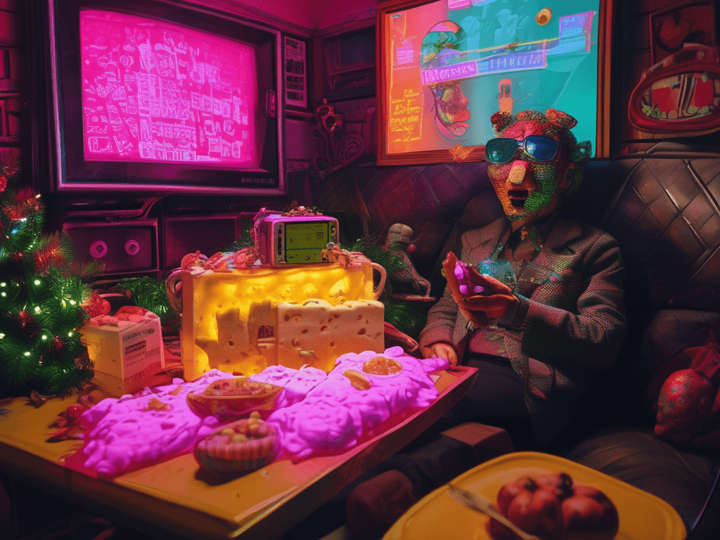 A cheese induced hallucination based on Laura McPherson's work.